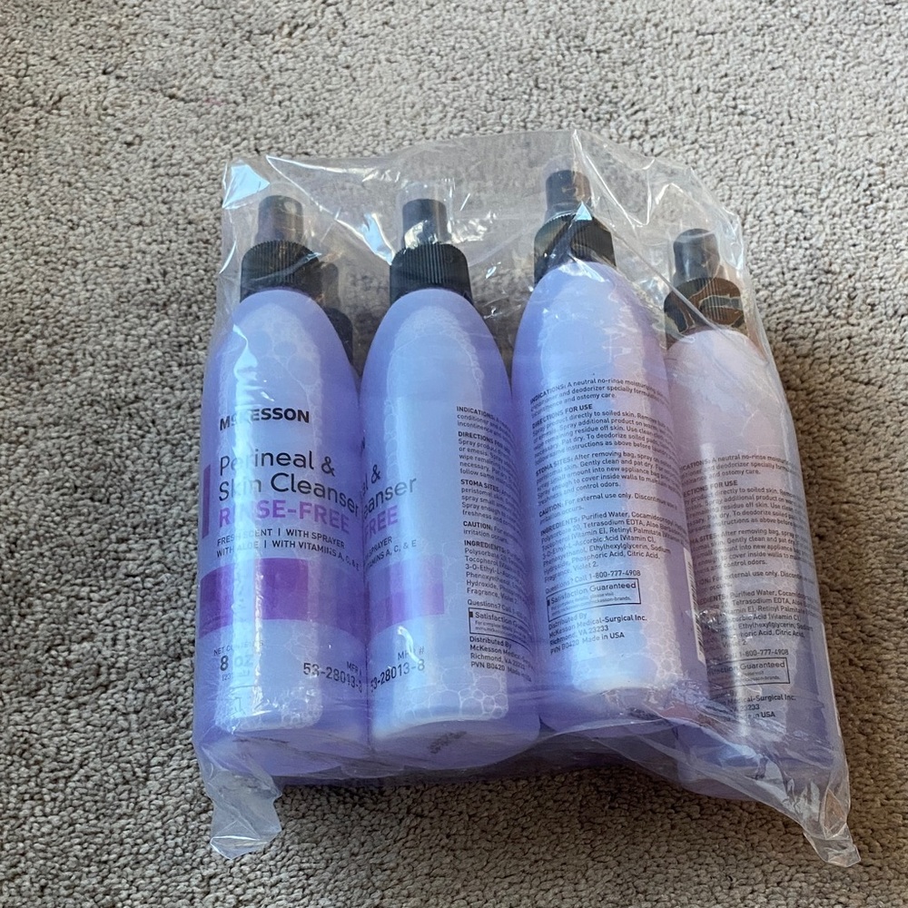 McKesson Fresh Scent w/Aloe Perineal & Skin Cleanser 8 oz (7 Bottles)